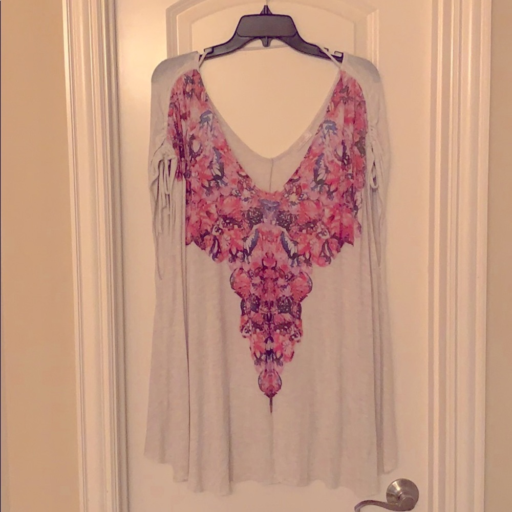 Free People Shirred Sleeve Tunic